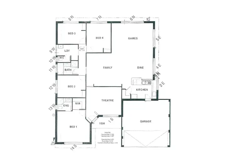 Floorplan of Homely house listing, 11 Cycad Vista, Baldivis WA 6171