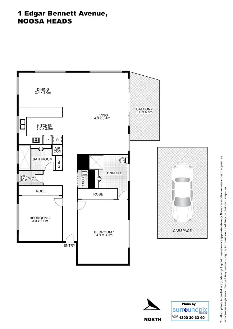 Floorplan of Homely apartment listing, 163/1 Edgar Bennett Avenue, Noosa Heads QLD 4567