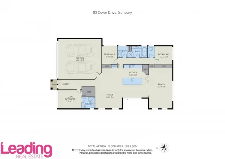 Floorplan of Homely house listing, 82 Cover Drive, Sunbury VIC 3429