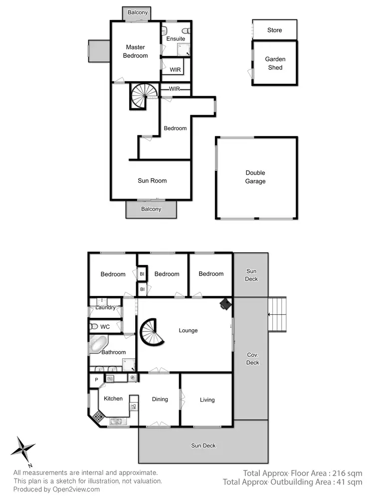 Floorplan of Homely house listing, 184 Coningham Road, Coningham TAS 7054