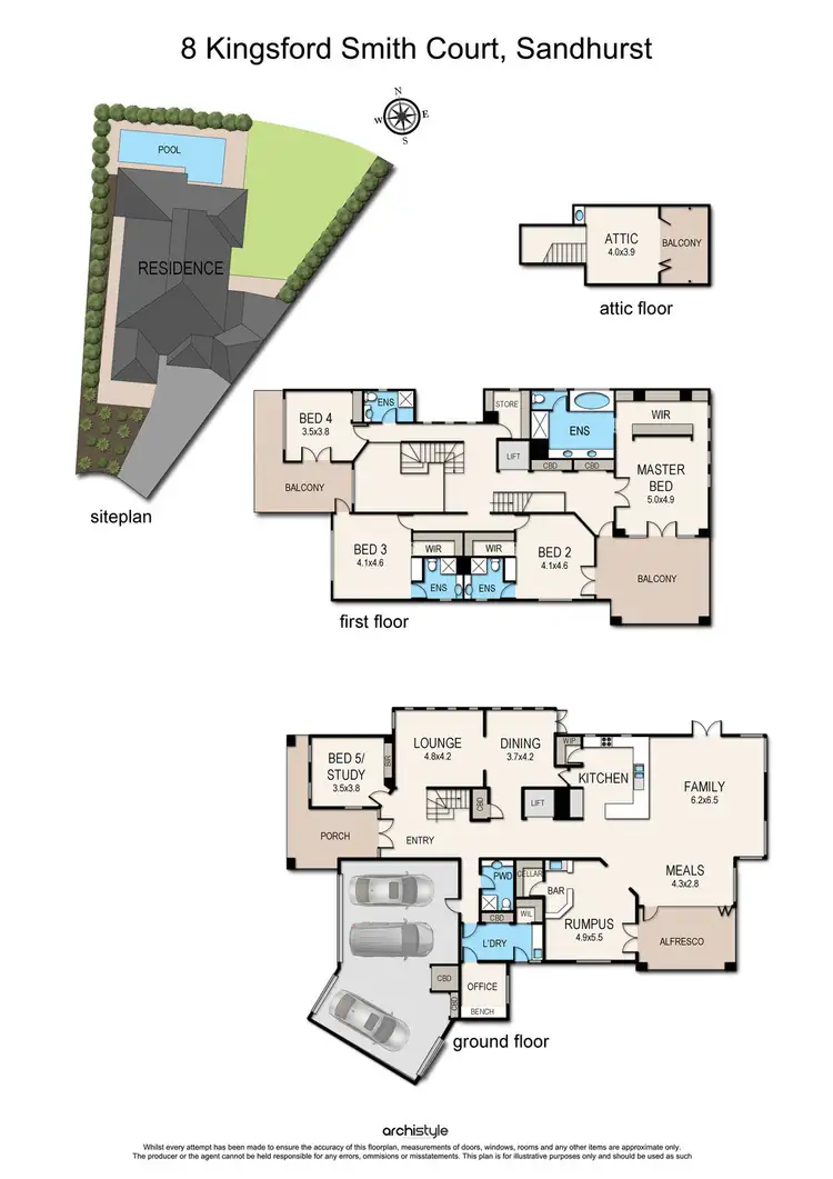 Floorplan of Homely house listing, 8 Kingsford Smith Court, Sandhurst VIC 3977