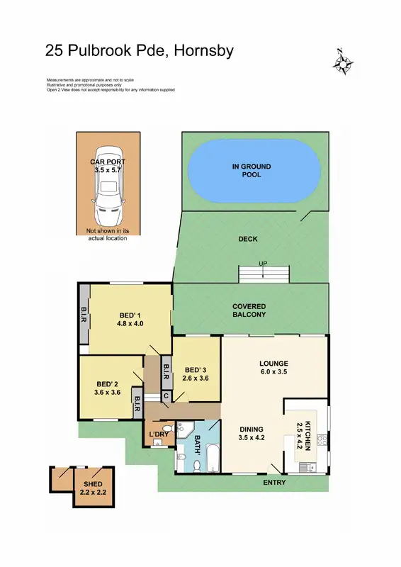 Floorplan of Homely house listing, 25 Pulbrook Parade, Hornsby NSW 2077