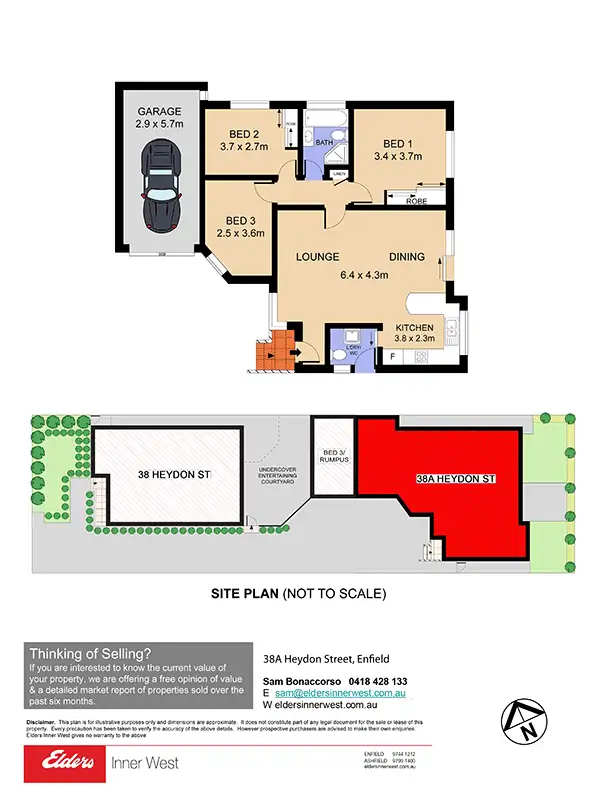 Floorplan of Homely house listing, 38A Heydon Street, Enfield NSW 2136