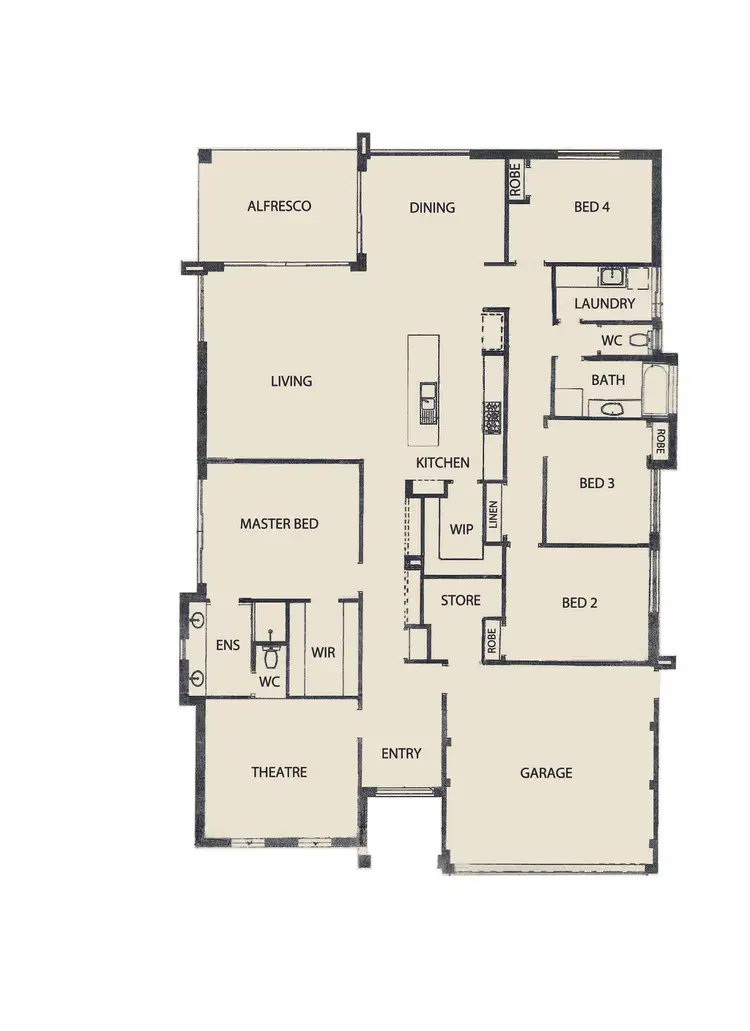 Floorplan of Homely house listing, 15 Crowsnest Terrace, Wannanup WA 6210