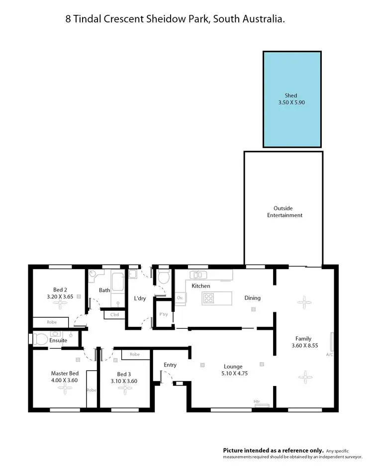 Floorplan of Homely house listing, 8 Tindall Crescent, Sheidow Park SA 5158