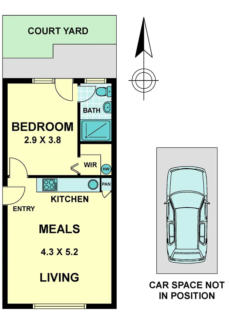 Floorplan of Homely apartment listing, 3/158 Napier Street, Essendon VIC 3040