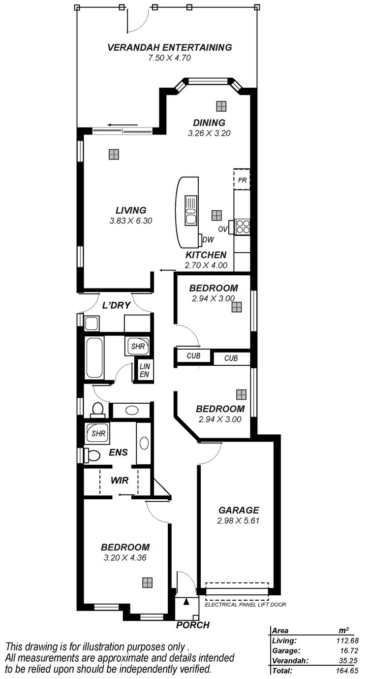 Floorplan of Homely house listing, 6 Miller Street, Seacombe Gardens SA 5047