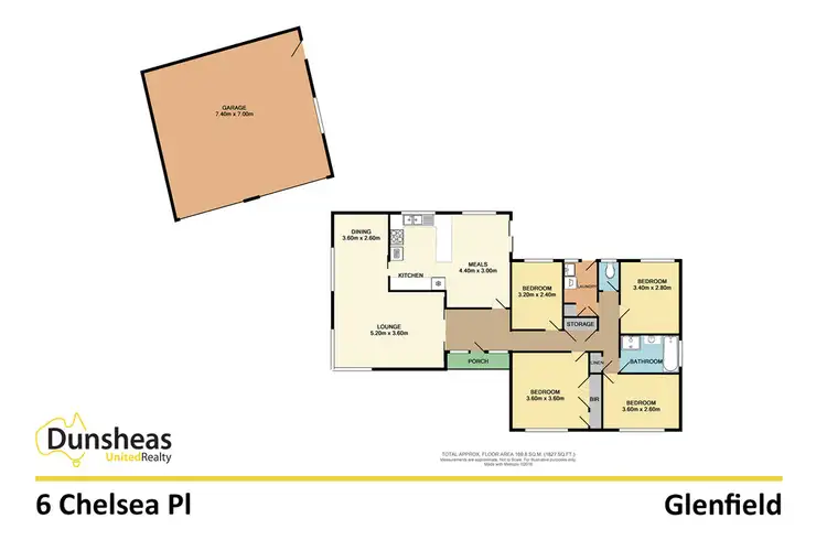 Floorplan of Homely house listing, 6 Chelsea Place, Glenfield NSW 2167