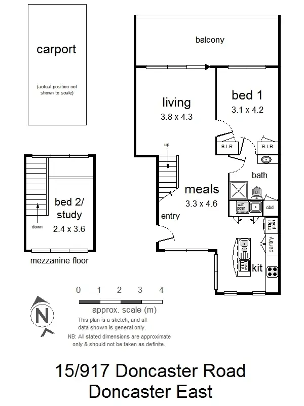 Floorplan of Homely apartment listing, 15/917 Doncaster Rd, Doncaster East VIC 3109