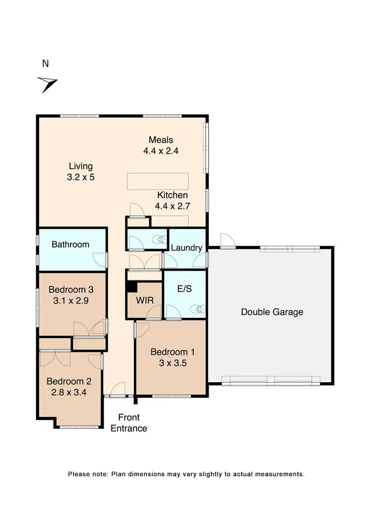 Floorplan of Homely house listing, 5 Nathanael Place, Ballarat East VIC 3350