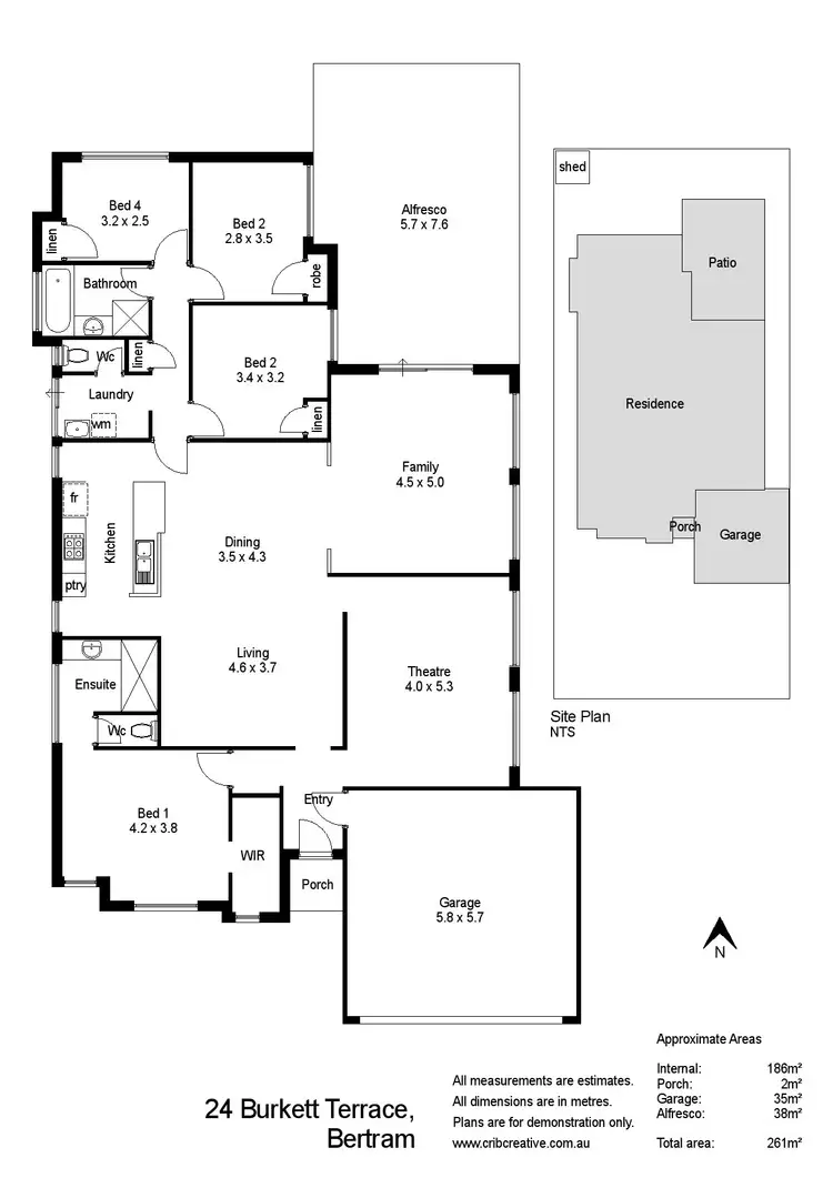 Floorplan of Homely house listing, 24 Burkett Terrace, Bertram WA 6167