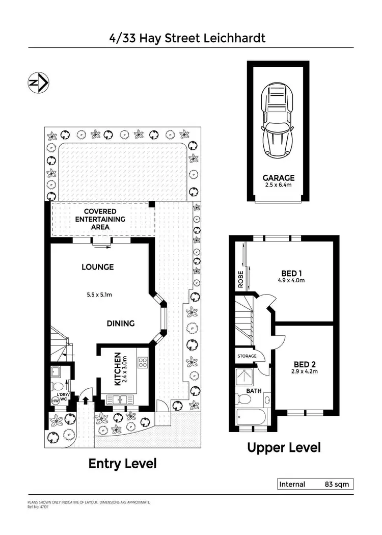Floorplan of Homely townhouse listing, 4/33 Hay Street, Leichhardt NSW 2040