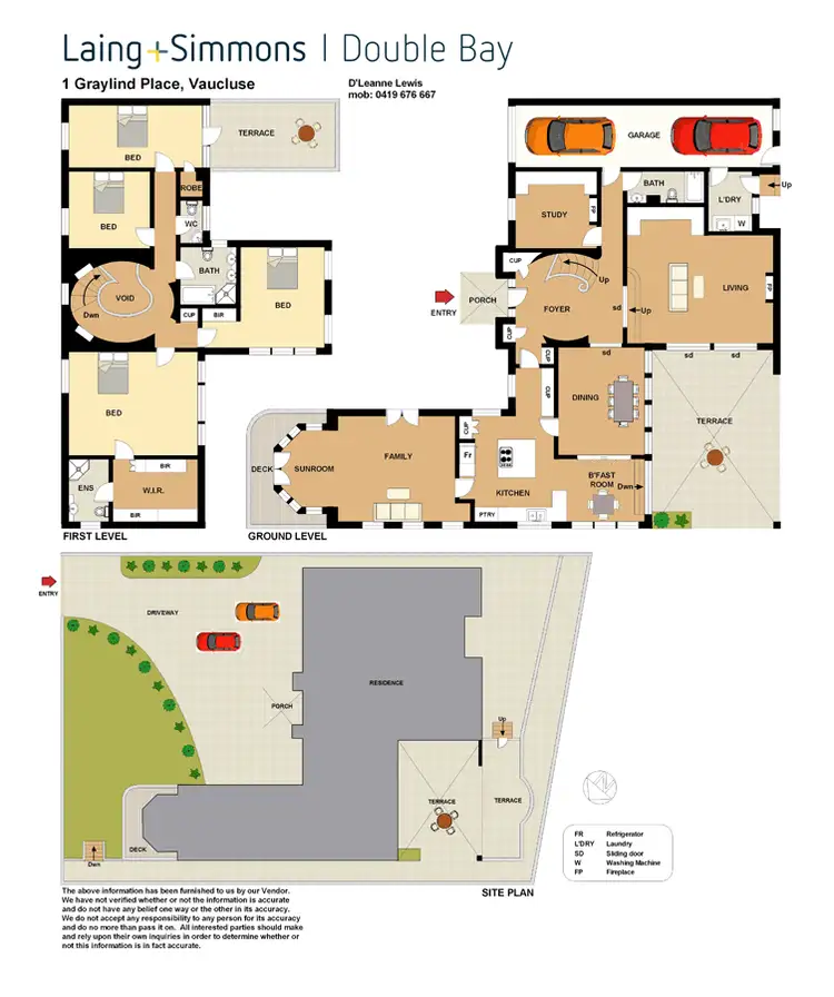 Floorplan of Homely house listing, 1 Graylind Place, Vaucluse NSW 2030