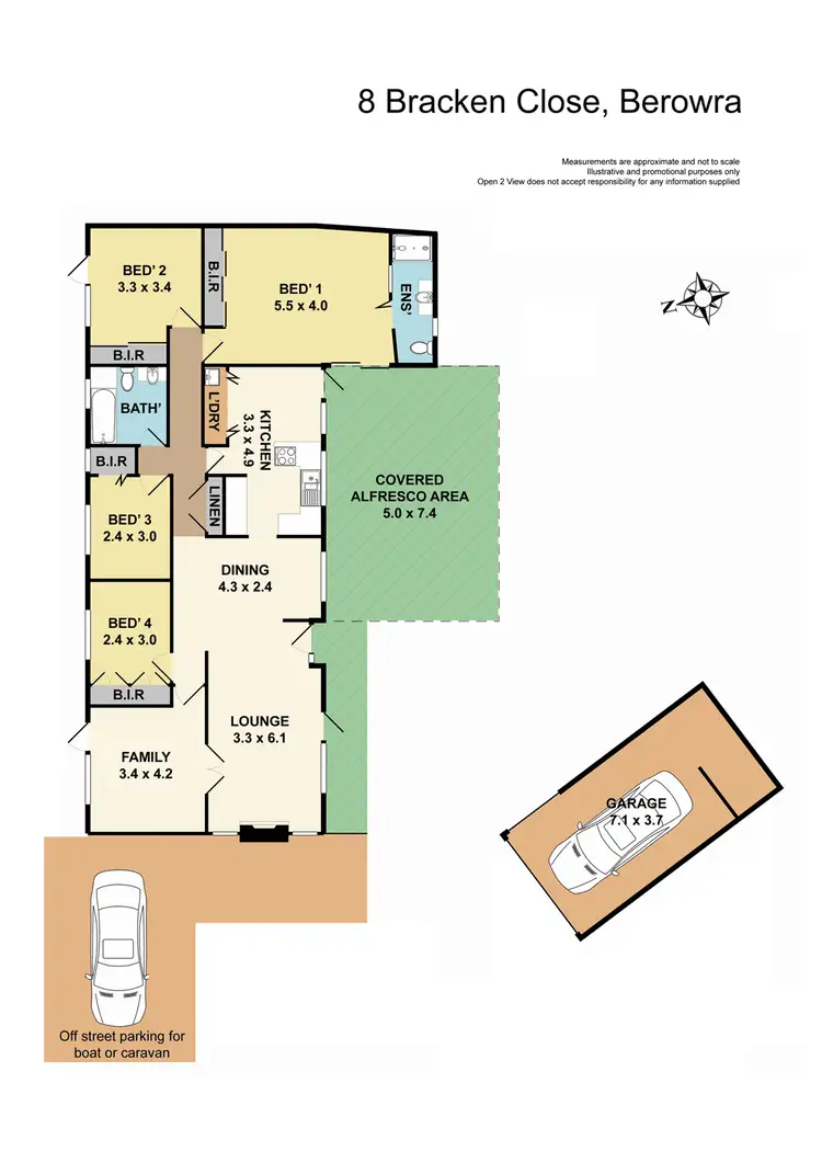 Floorplan of Homely house listing, 8 Bracken Close, Berowra NSW 2081