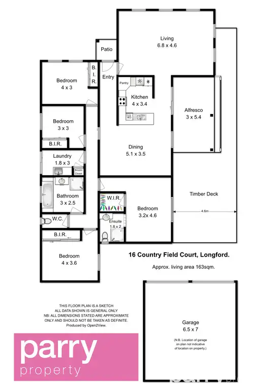 Floorplan of Homely house listing, 16 Country Field Court, Longford TAS 7301