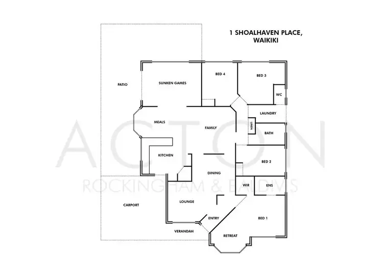 Floorplan of Homely house listing, 1 Shoalhaven Place, Waikiki WA 6169