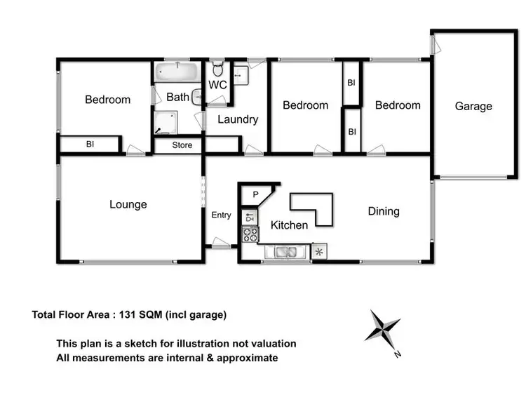 Floorplan of Homely house listing, 2 Grevillea Way, Kingston TAS 7050