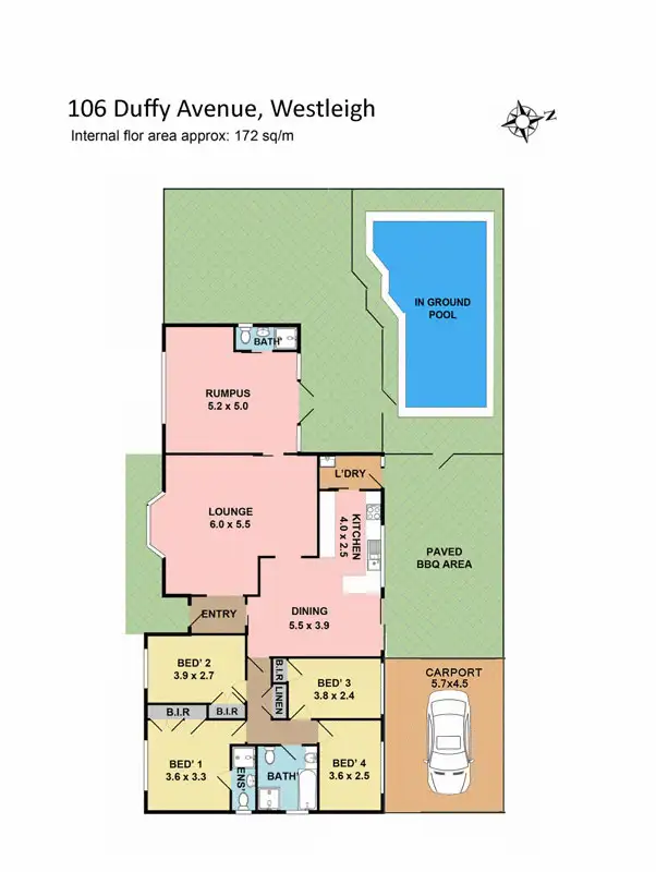 Floorplan of Homely house listing, 106 Duffy Avenue, Westleigh NSW 2120