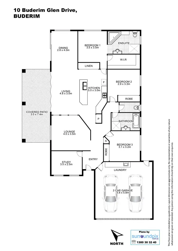 Floorplan of Homely house listing, 10 Buderim Glen Drive, Buderim QLD 4556
