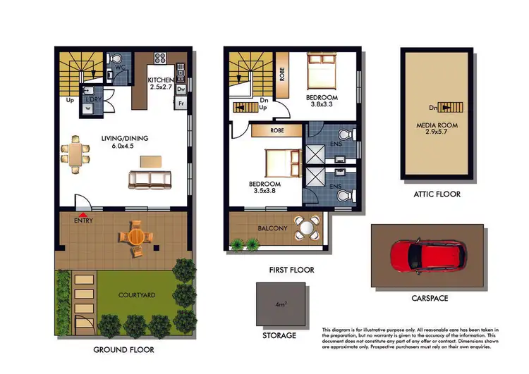 Floorplan of Homely townhouse listing, 1/7-11 Consett Avenue, Bondi Beach NSW 2026