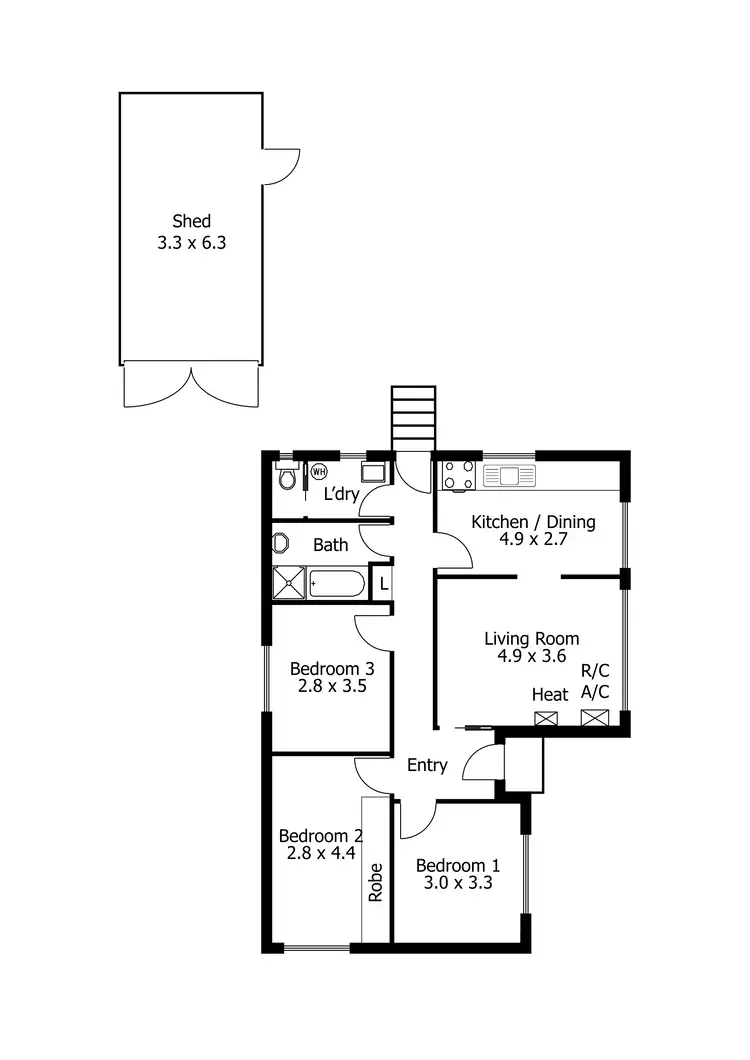 Floorplan of Homely house listing, 24 Cypress Drive, Morphett Vale SA 5162