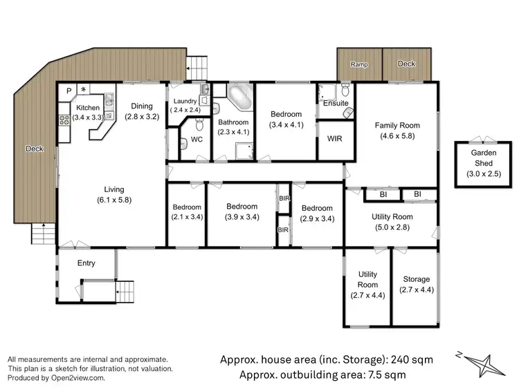 Floorplan of Homely house listing, 2 Amundsen Crescent, Warrane TAS 7018