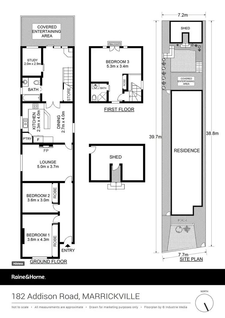 Floorplan of Homely house listing, 182 Addison Road, Marrickville NSW 2204