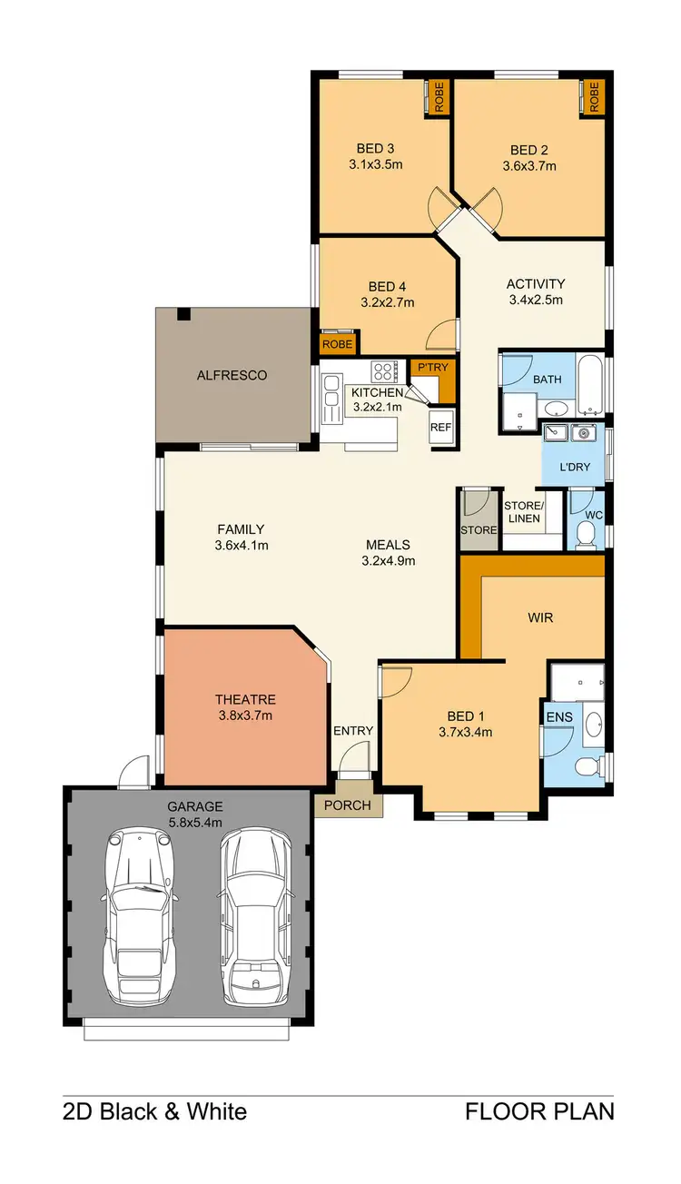 Floorplan of Homely house listing, 91 Borough Road, Baldivis WA 6171