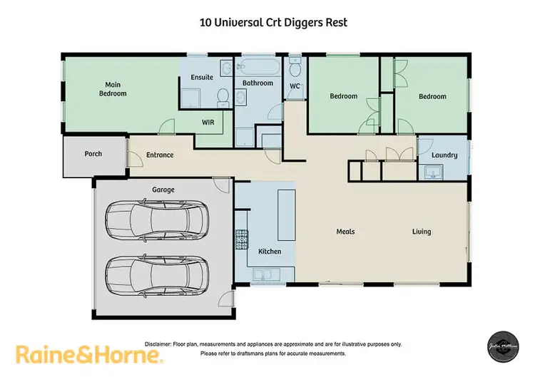 Floorplan of Homely house listing, 10 Universal Court, Diggers Rest VIC 3427