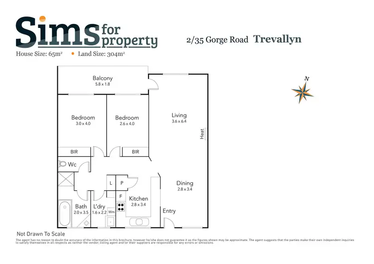 Floorplan of Homely house listing, 2/35-37 Gorge Road, Trevallyn TAS 7250