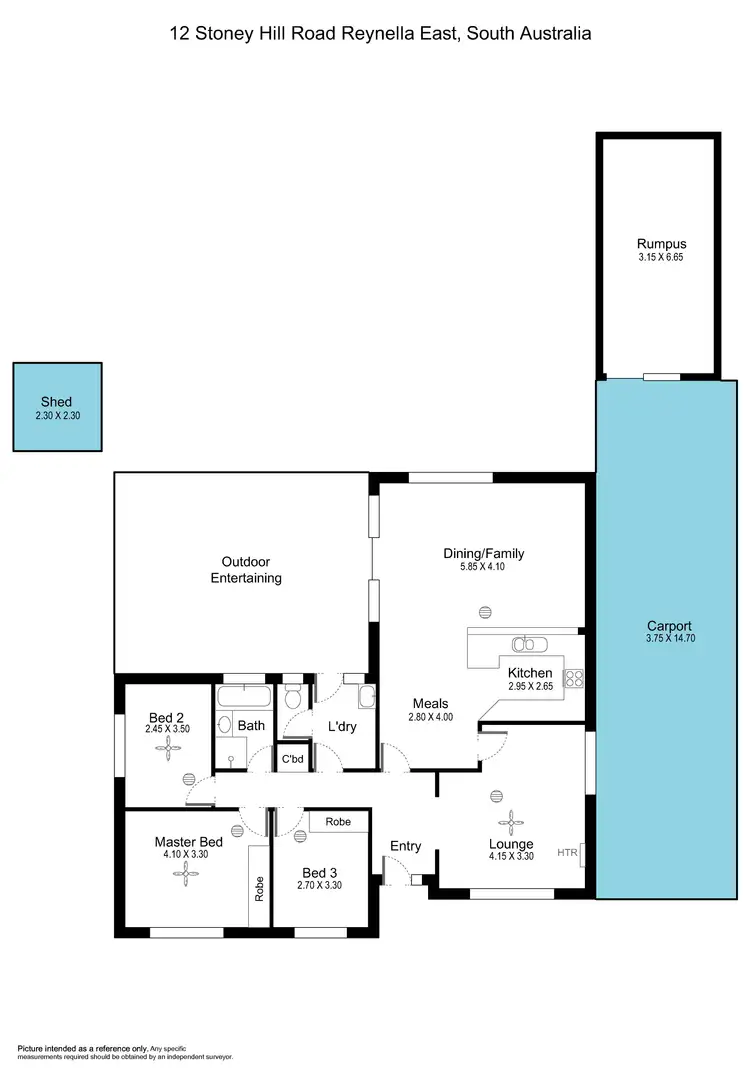 Floorplan of Homely house listing, 12 Stoneyhill Street, Reynella East SA 5161