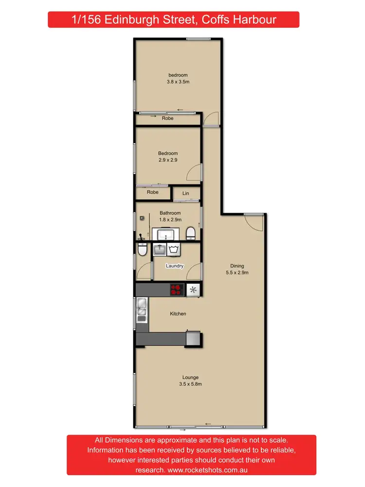 Floorplan of Homely house listing, 1/156 Edinburgh Street, Coffs Harbour NSW 2450