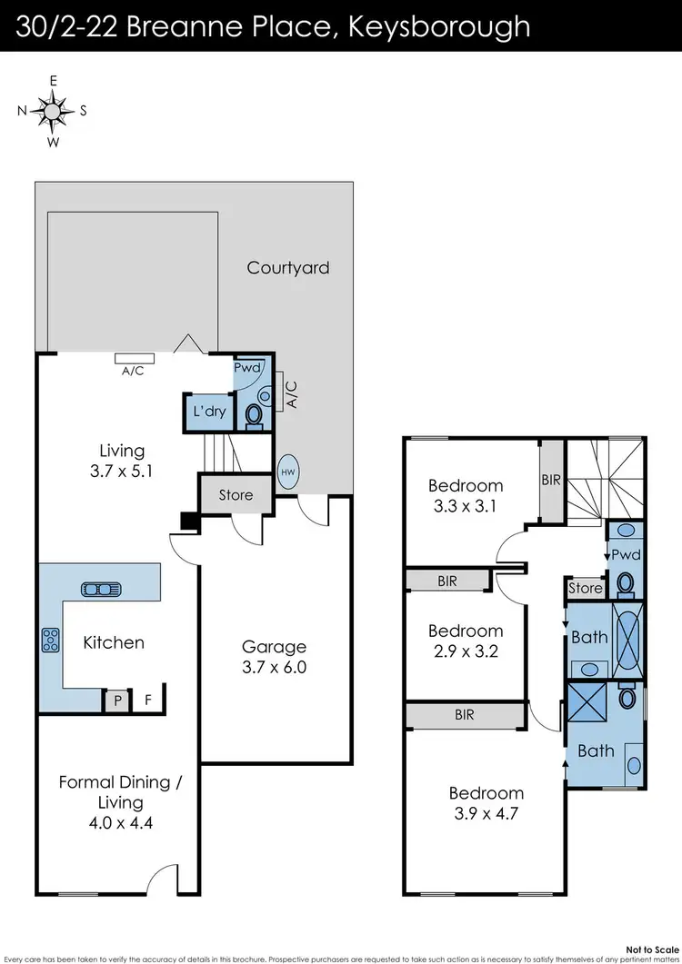 Floorplan of Homely house listing, 30/2-22 Breanne Place, Keysborough VIC 3173