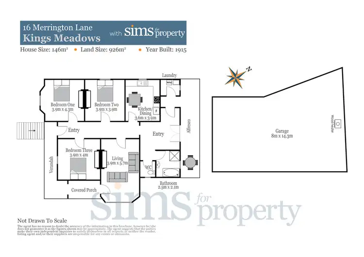 Floorplan of Homely house listing, 16 Merrington Lane, Kings Meadows TAS 7249
