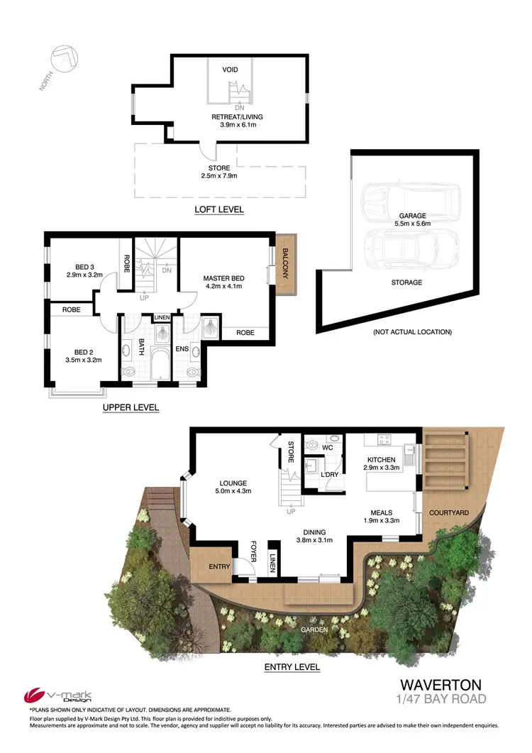 Floorplan of Homely townhouse listing, 1/47 Bay Road, Waverton NSW 2060