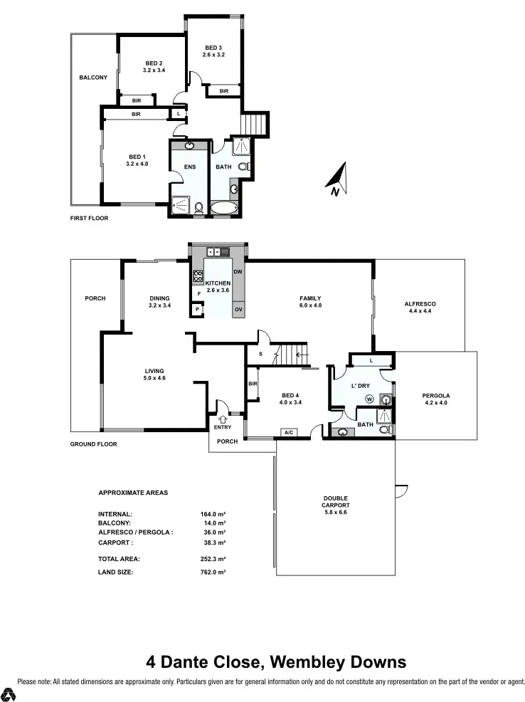 Floorplan of Homely house listing, 4 Dante Close, Wembley Downs WA 6019
