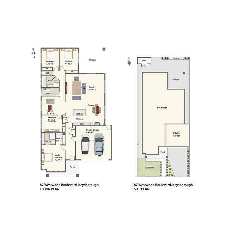 Floorplan of Homely house listing, 87 Westwood Boulevard, Keysborough VIC 3173