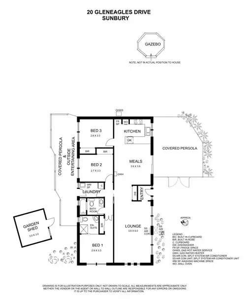 Floorplan of Homely house listing, 20 Gleneagles Drive, Sunbury VIC 3429