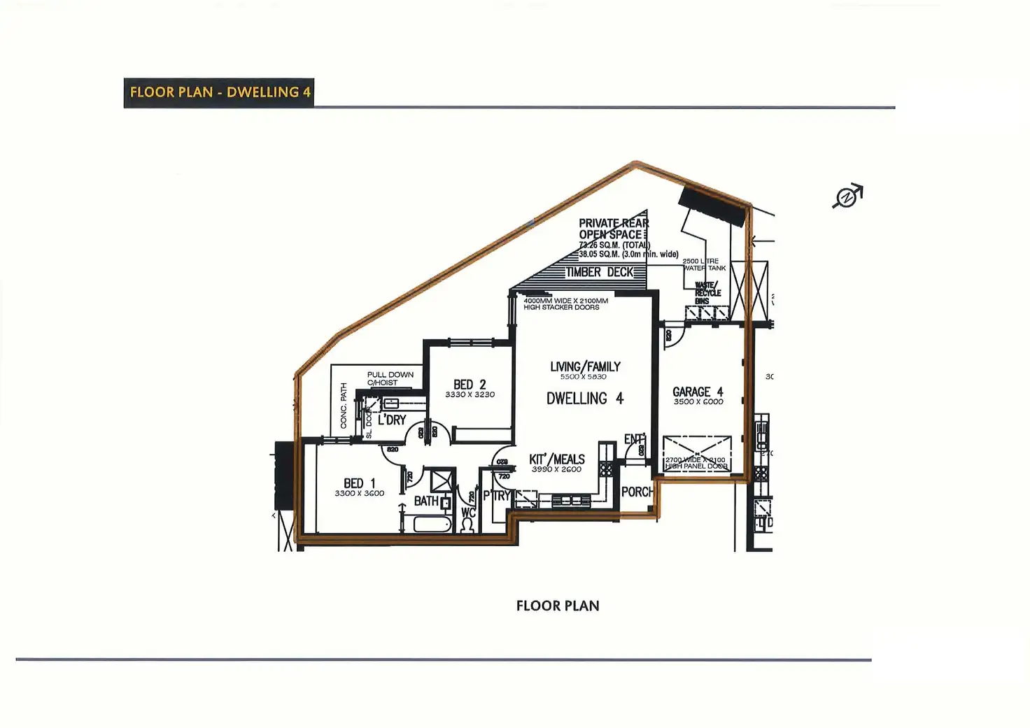 Floorplan of Homely unit listing, 4/7 Studley Court, Laverton VIC 3028