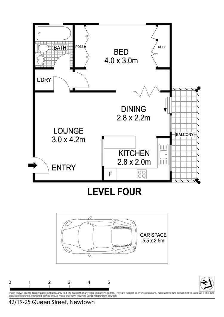 Floorplan of Homely apartment listing, 42/19-25 Queen Street, Newtown NSW 2042