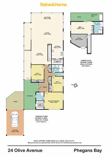Floorplan of Homely house listing, 24 Olive Avenue, Phegans Bay NSW 2256
