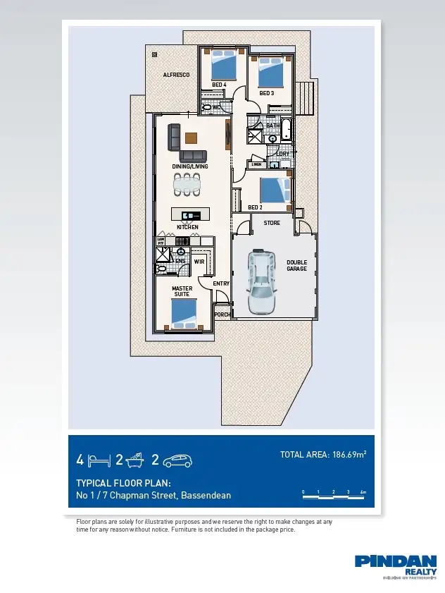 Floorplan of Homely house listing, 1/7 Chapman Street, Bassendean WA 6054