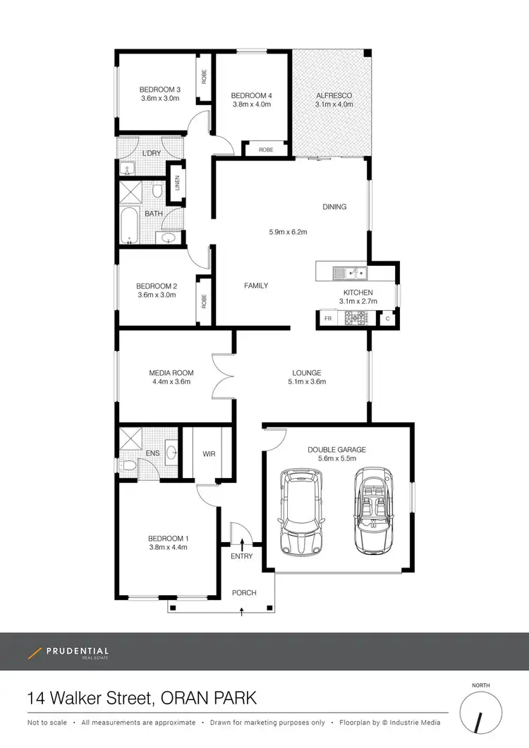 Floorplan of Homely house listing, 14 Walker Street, Oran Park NSW 2570
