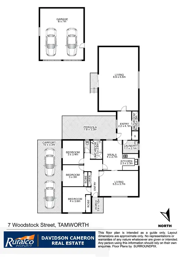 Floorplan of Homely house listing, 7 Woodstock Street, Tamworth NSW 2340