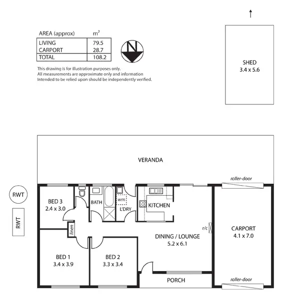 Floorplan of Homely house listing, 184 Wheatsheaf Road, Morphett Vale SA 5162