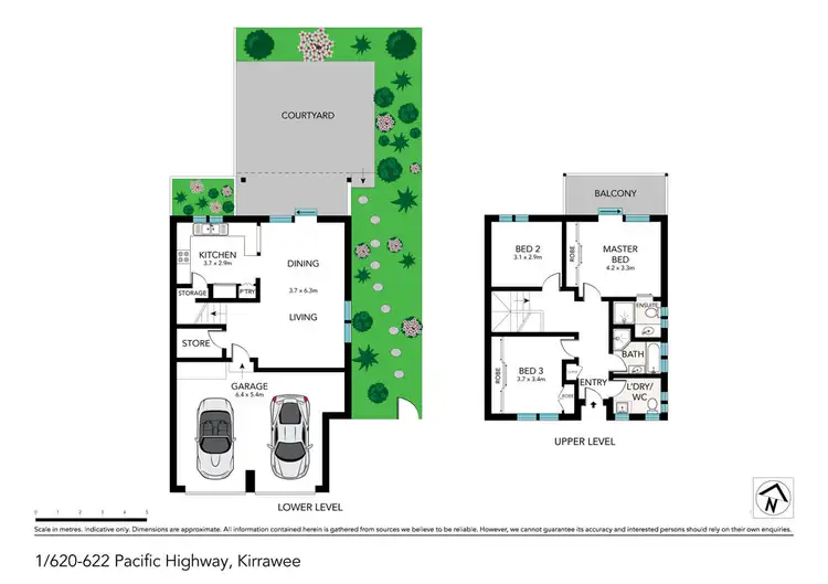 Floorplan of Homely townhouse listing, 1/620 Princes Hwy, Kirrawee NSW 2232