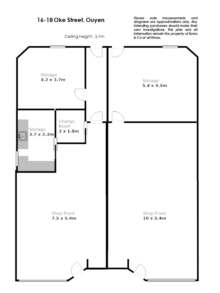 Floorplan of Homely other listing, 16 & 18 Oke Street, Ouyen VIC 3490