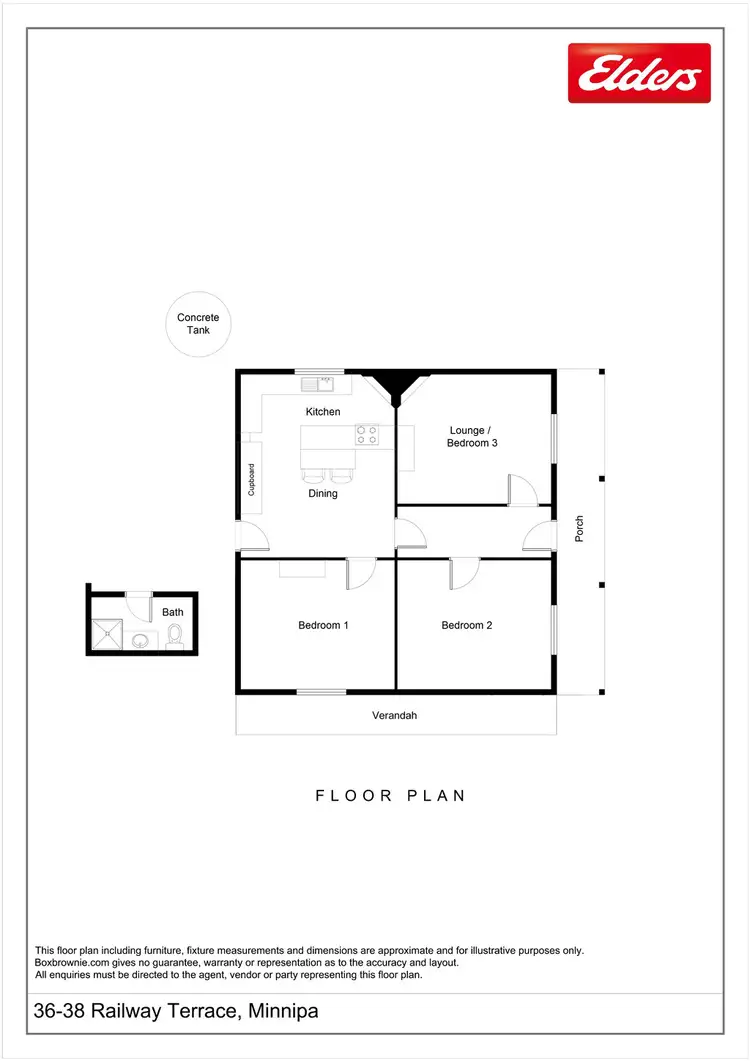 Floorplan of Homely house listing, 36-38 Railway Terrace, Minnipa SA 5654