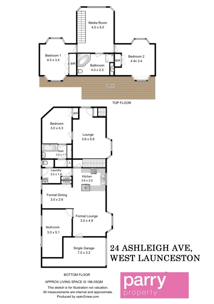 Floorplan of Homely house listing, 24 Ashleigh Ave, West Launceston TAS 7250