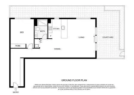 Floorplan of Homely unit listing, 105/1 Watkin Street, Bruce ACT 2617
